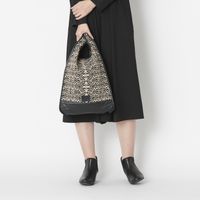 Swaraj/ジャガード×レザー2wayバッグ